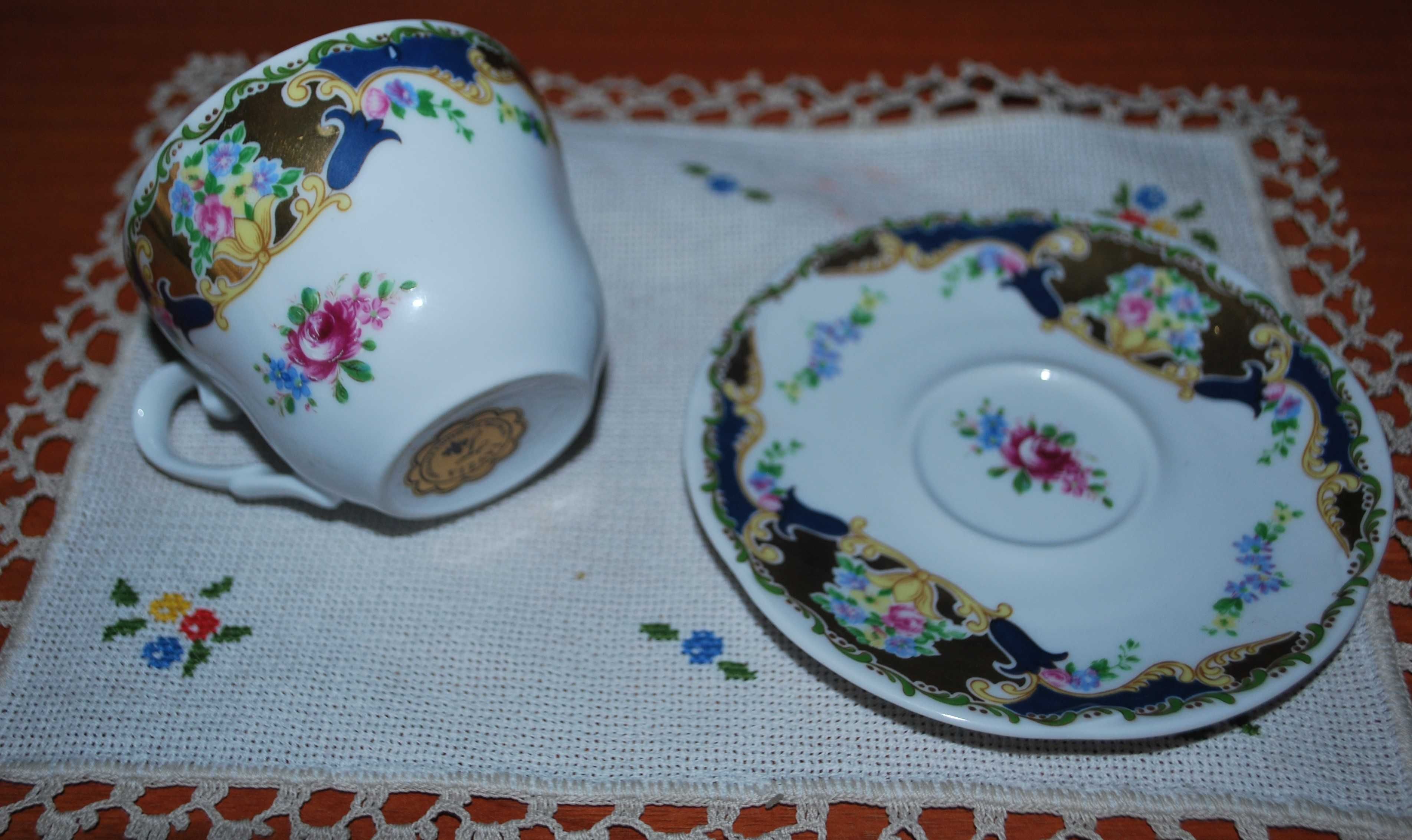 Chávena e Pires Porcelana Limoges Vizavi Itália