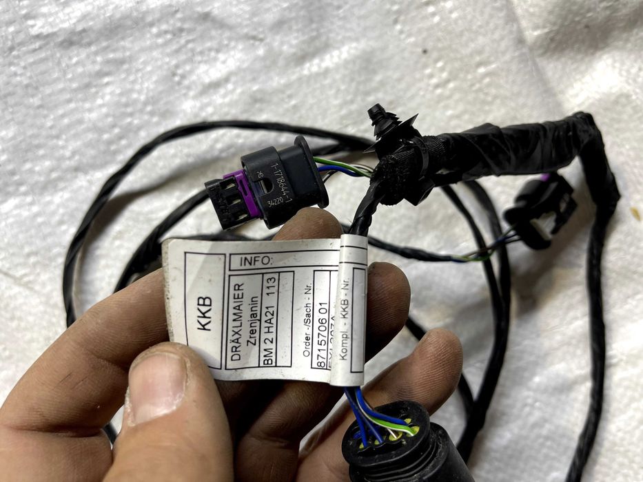 Wiązka instalacja czujników zderzak przód PDC BMW 1 F40