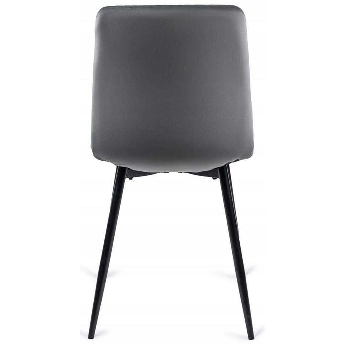 Krzesło Tapicerowane do jadalni velvet szare, styl