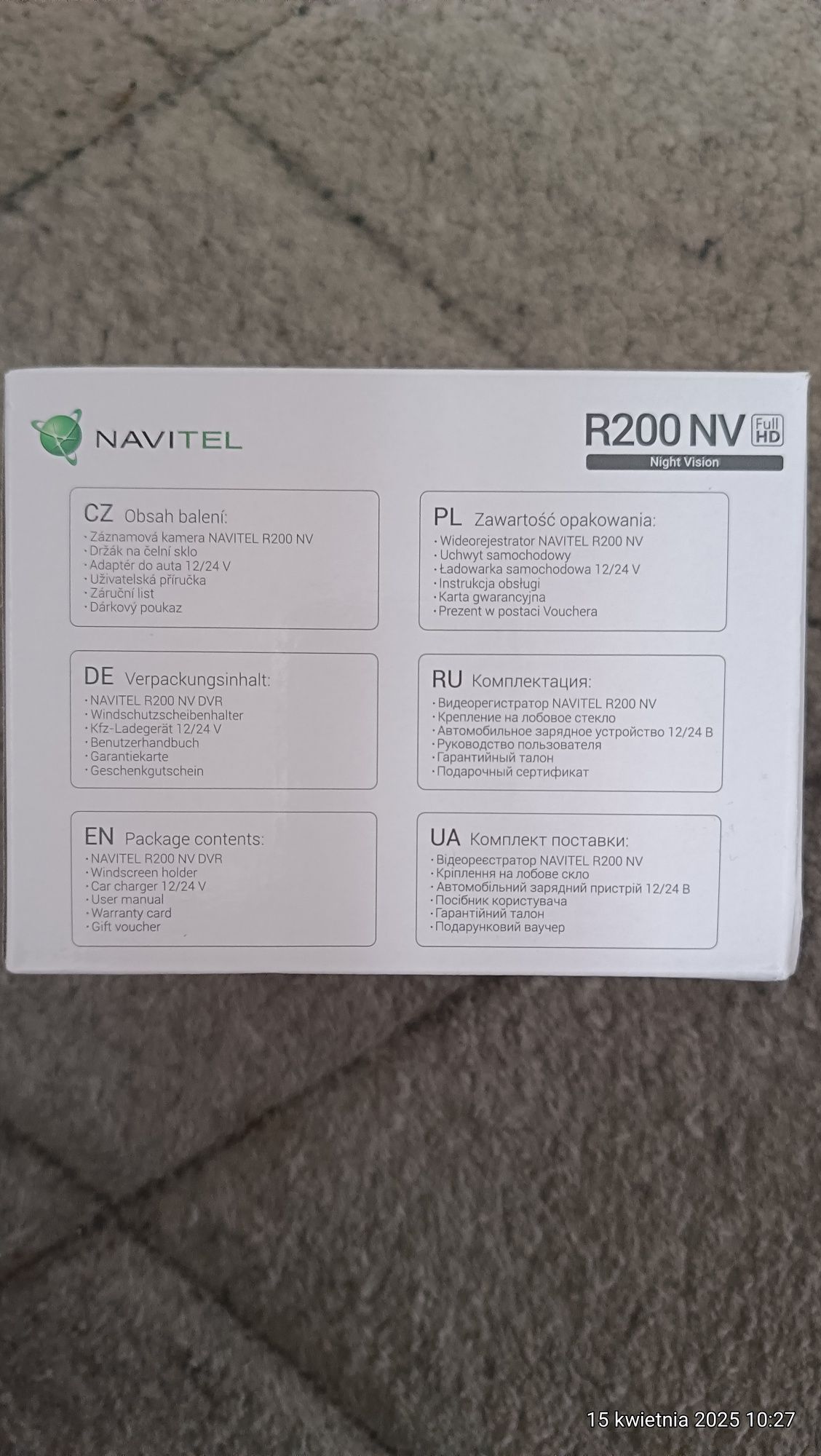 Wideorejestrator Navitel R200 night vision