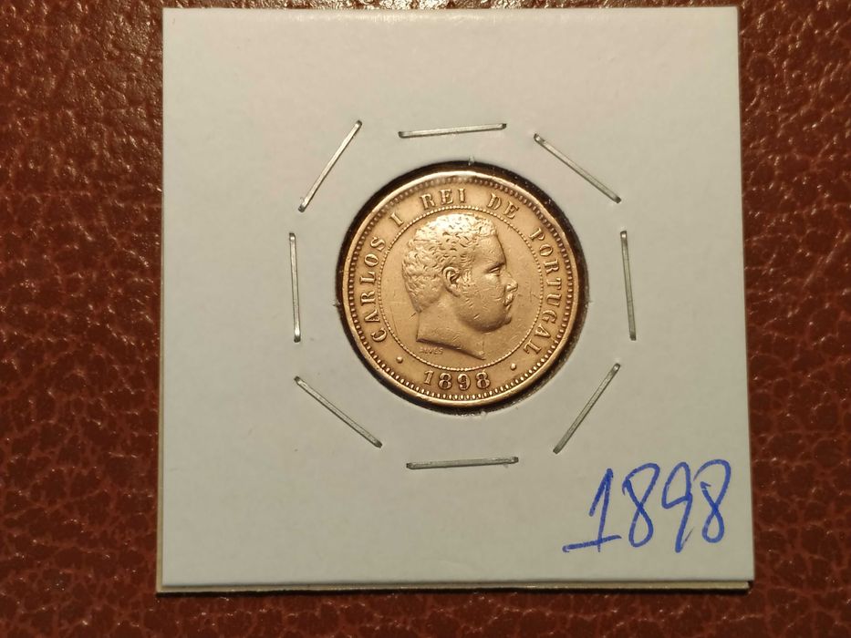 A293 moeda de 5 reis de 1898 Carlos I - Portugal (Monarquia)