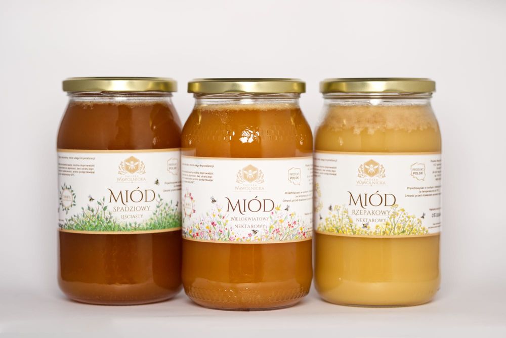 GRATIS! Zestaw miodów- miksuj dowolnie!!! Pasieka Wąwolnicka