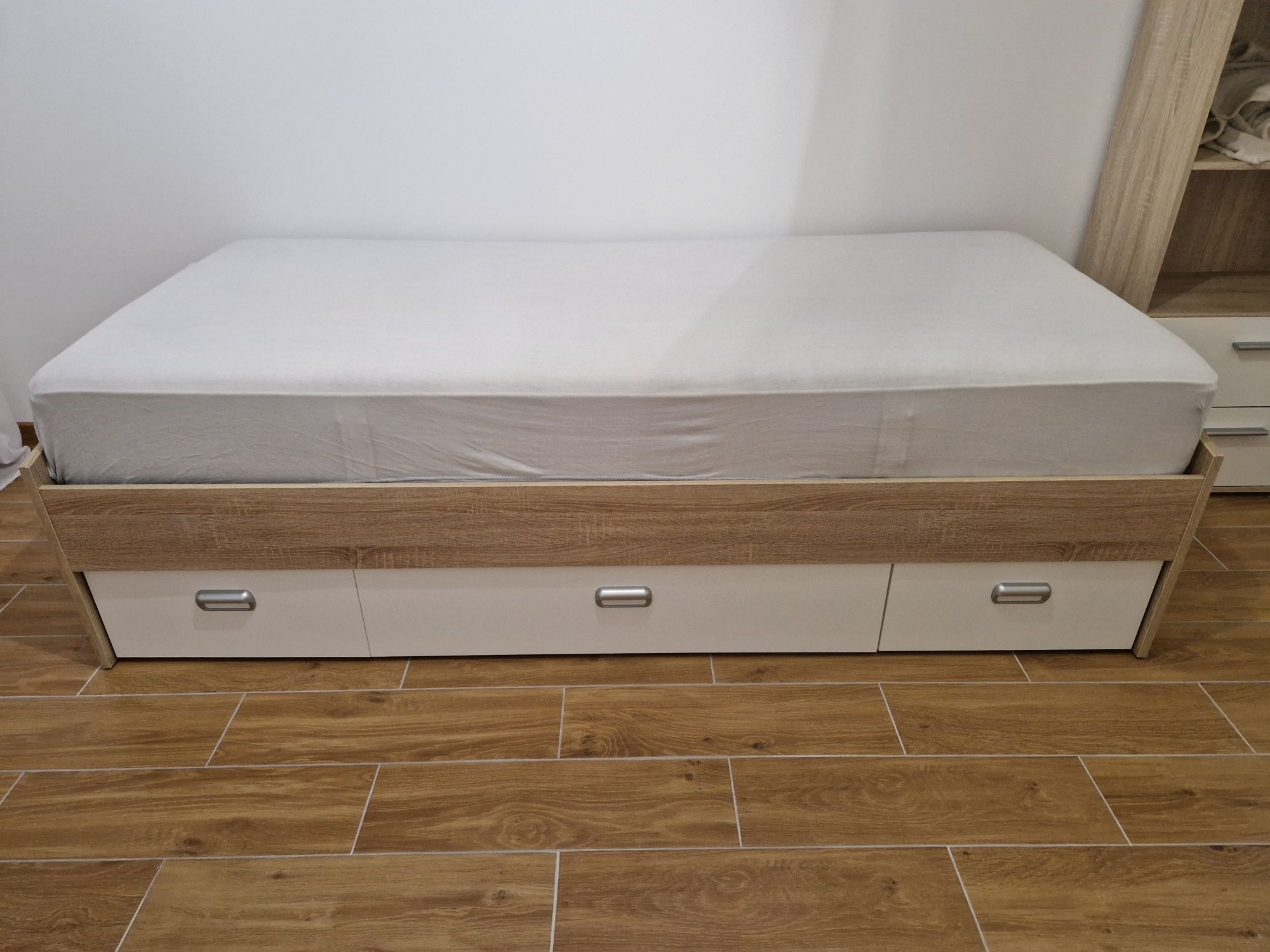 Nowe Lozko 90/200 materac Ikea szuflady