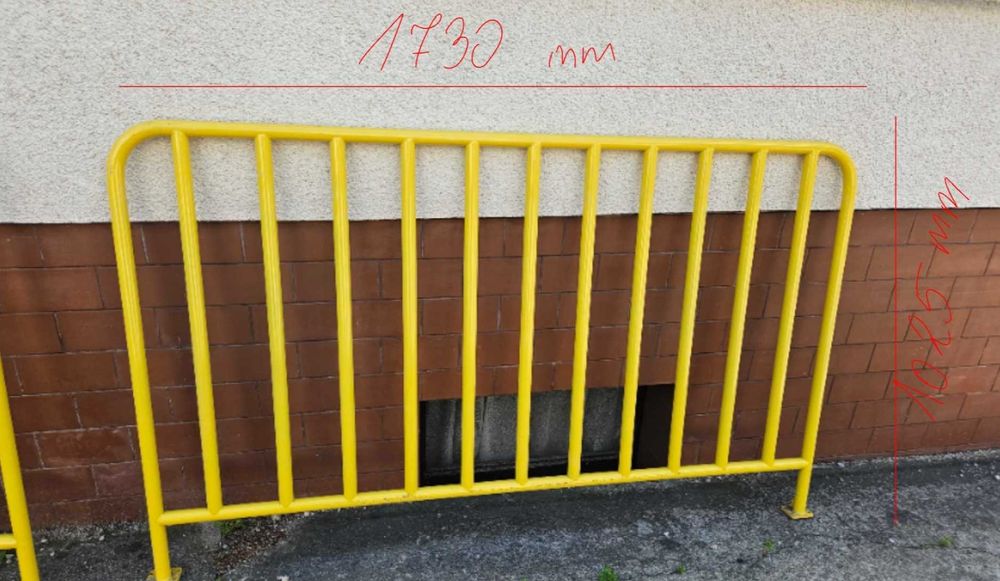 Barierki Żółte RAL 1012