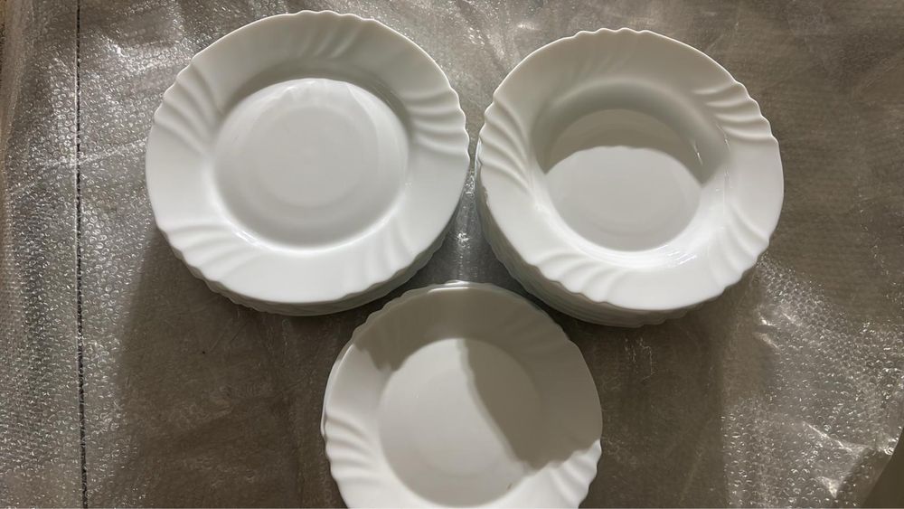 Conunto de pratos refeicão