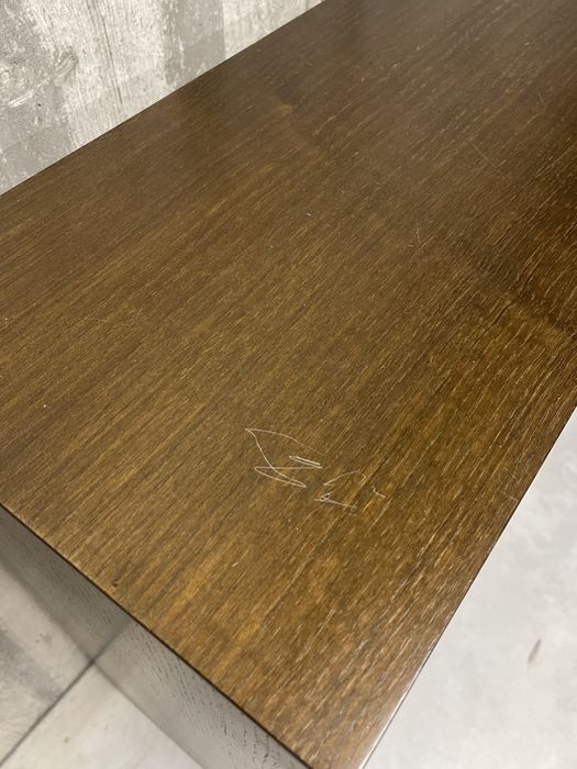 Móvel de entrada madeira formato U