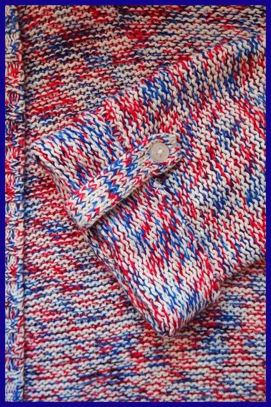 Narzutka kardigan - sweter kolorowy melanż L/XL