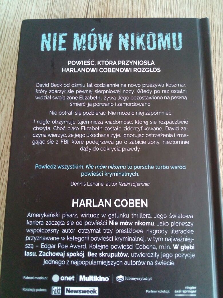 Nie mów nikomu Harlan Coben