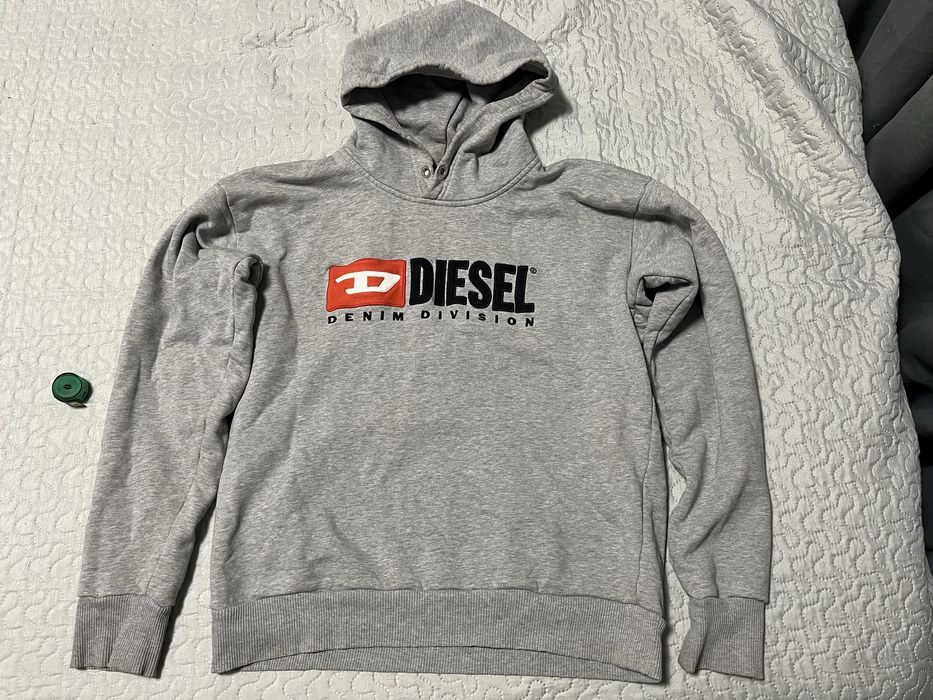 Кофта худі Diesel сірого кольору