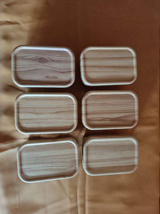Caixas de arrumação em cristal brinde com tampa de bambu