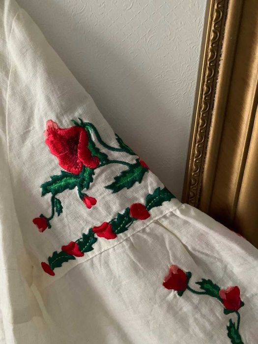 вишиванка льон яскрава вишивка