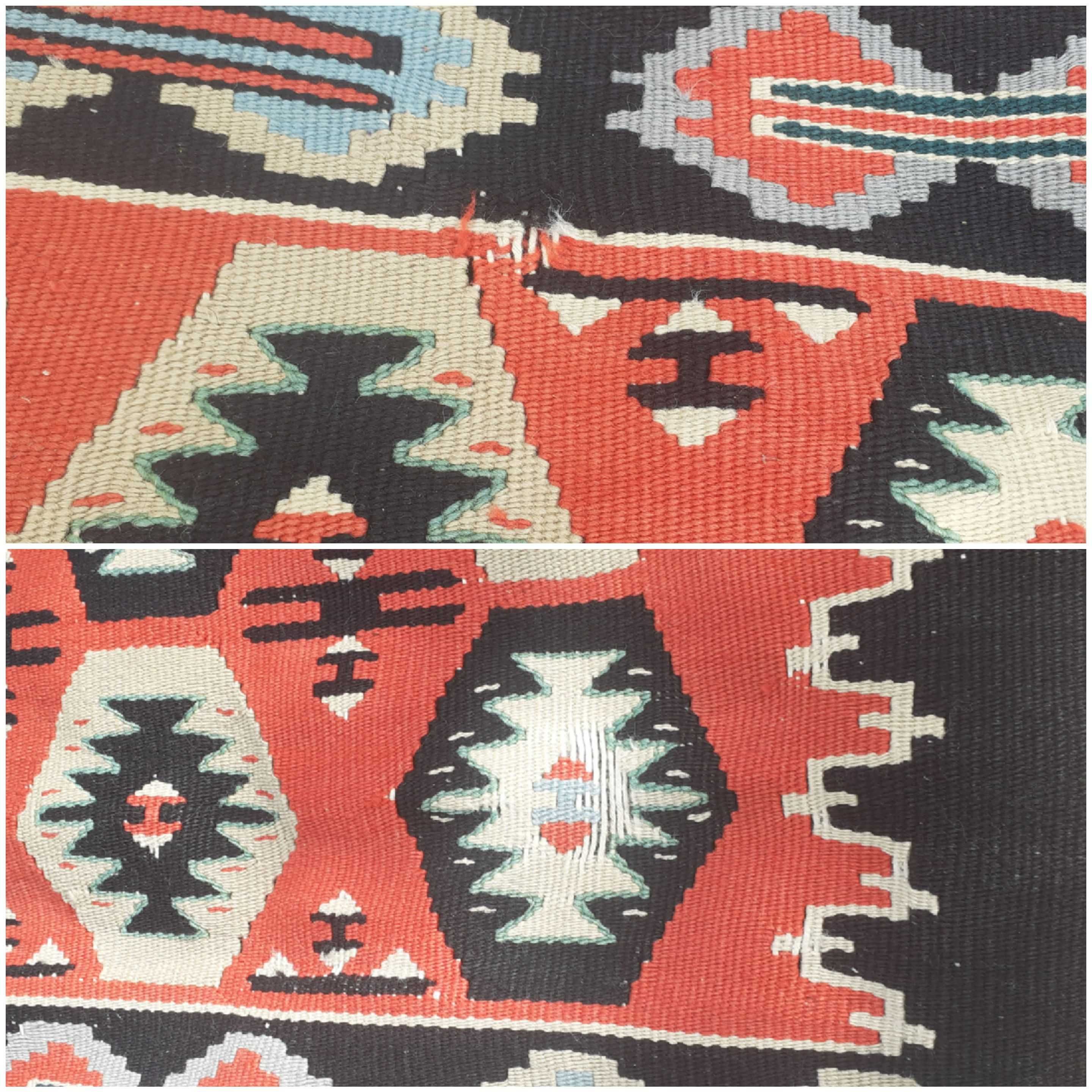 Kilim dywan tkany wełna vintage