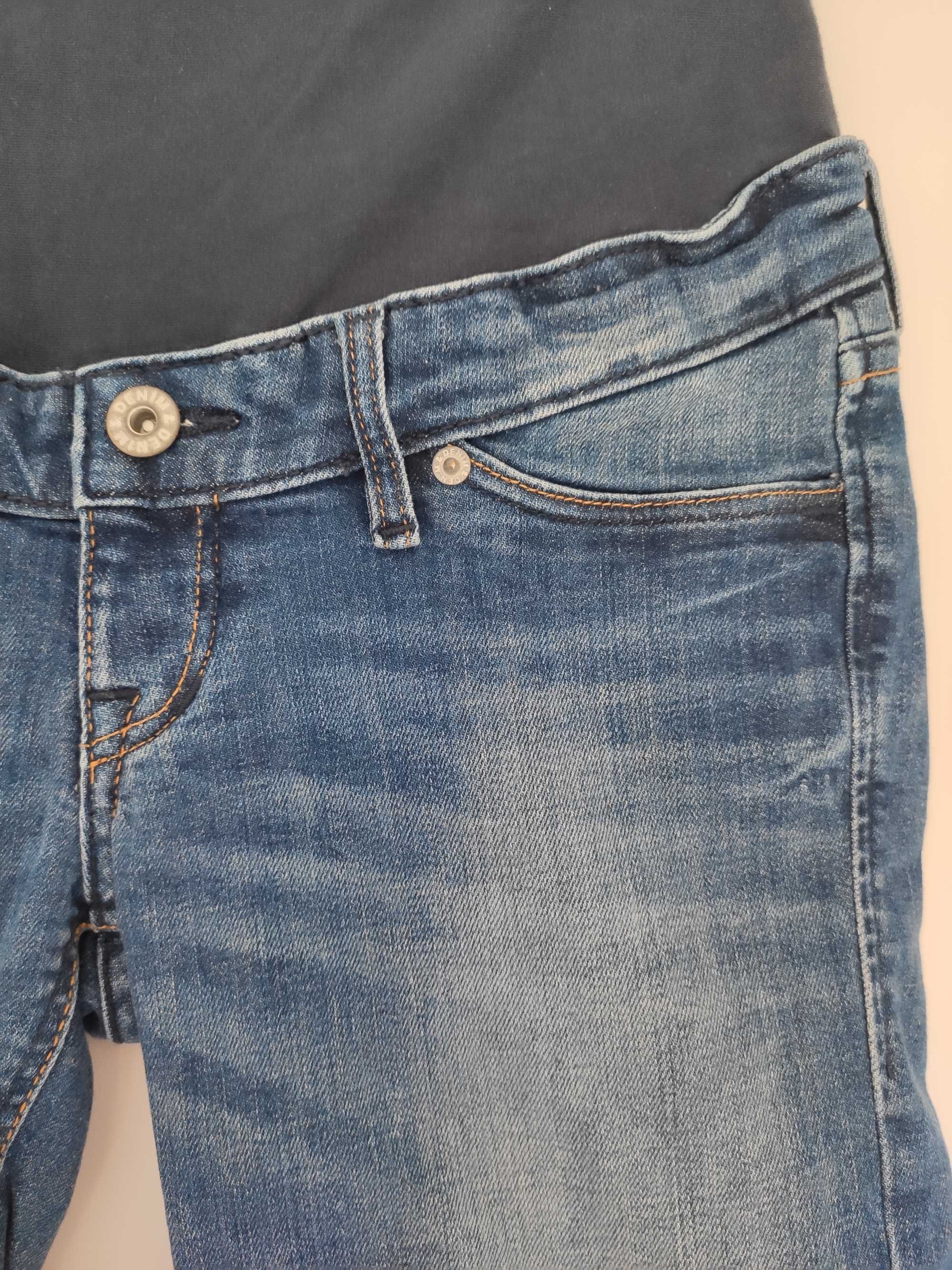 Krótkie spodenki szorty jeansowe ciążowe H&M rozmiar 36