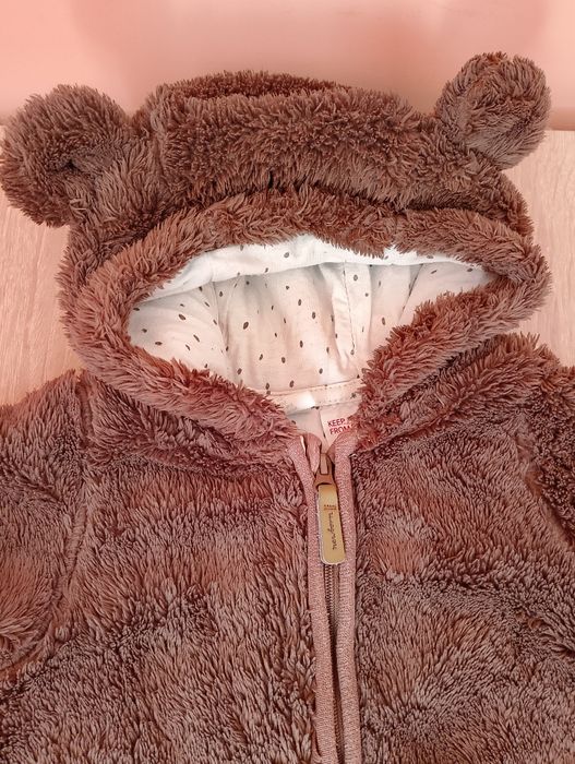 Kombinezon miś 62 kaptur h&m