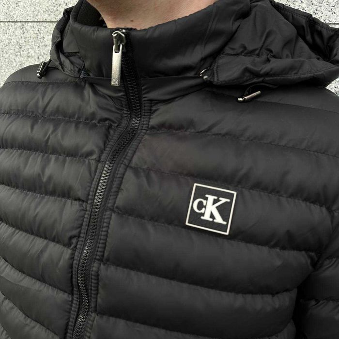 Чоловіча чорна куртка Ck(розмір-M.L.3XL)