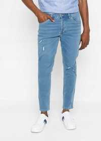 B.P.C męskie jeansy jasne dziury r.36