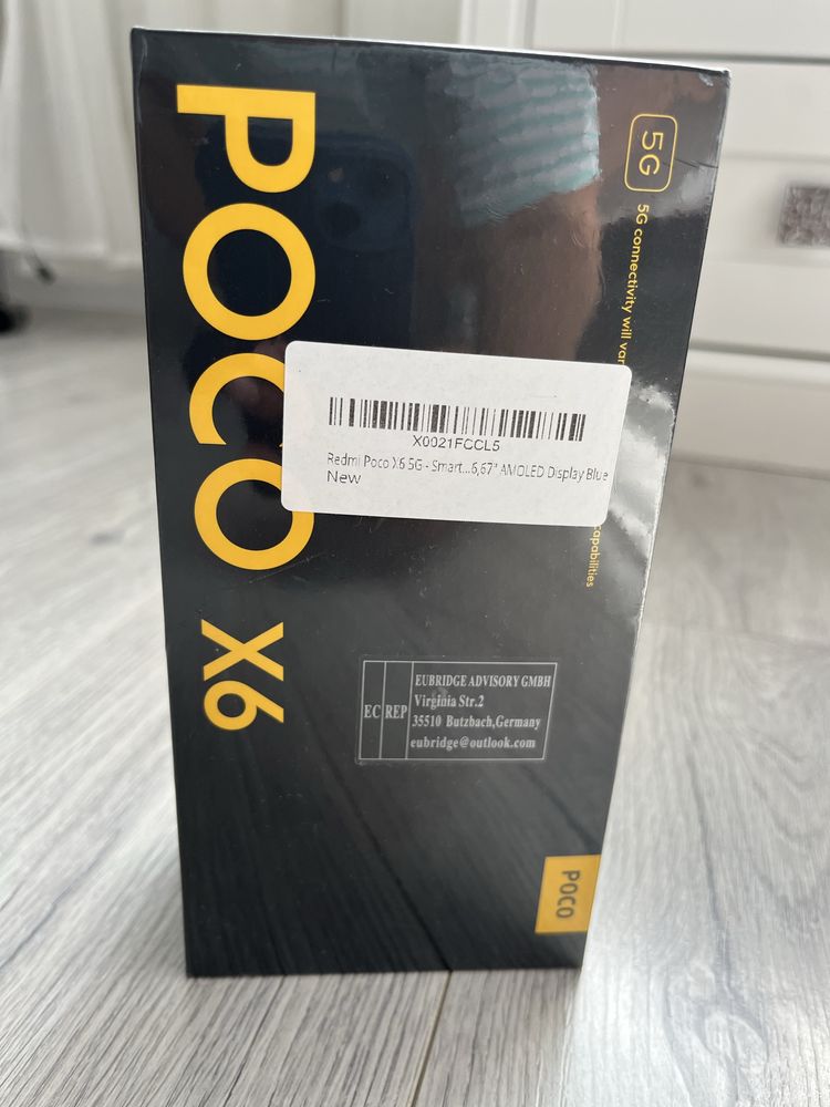 Aкція Продам POCO X 6 blue 5G 8GB RAM 256