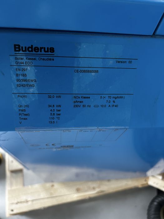 Piec gazowy buderus lugano G144 32KW