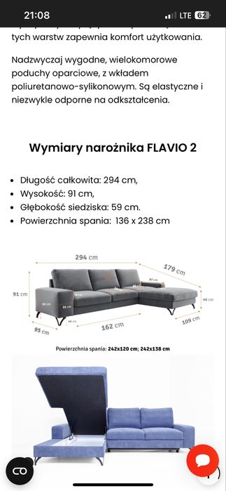 Narożnik modułowy z funkcją spania