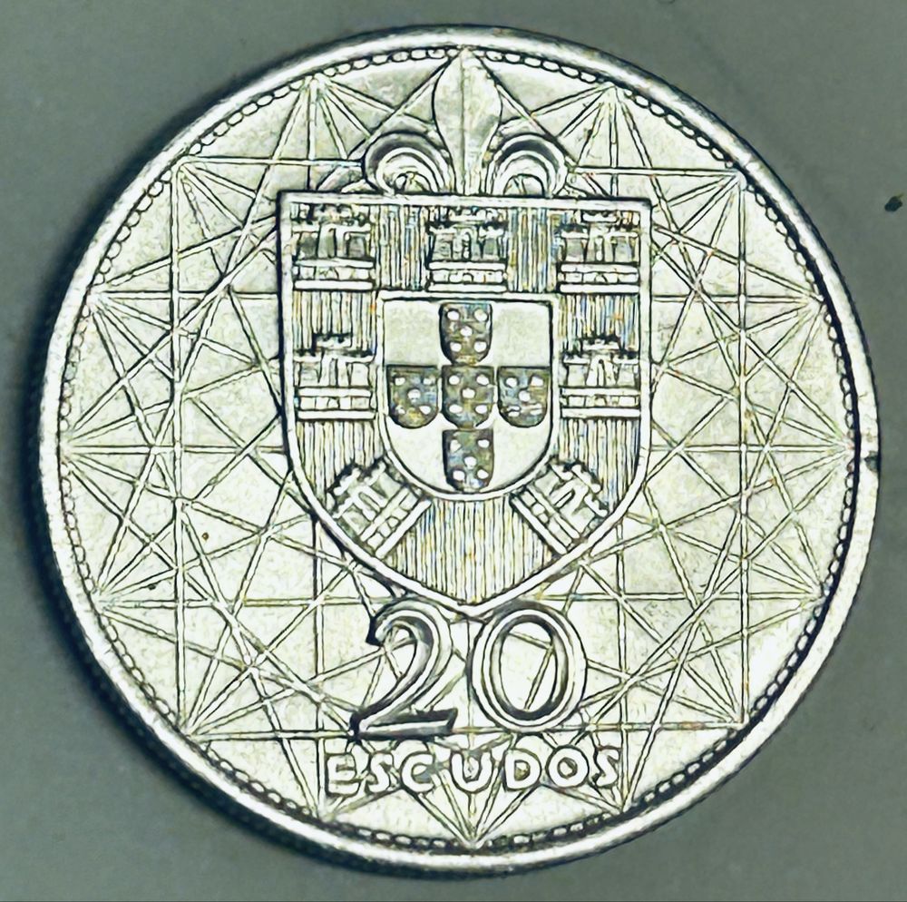 20 escudos prata 1966