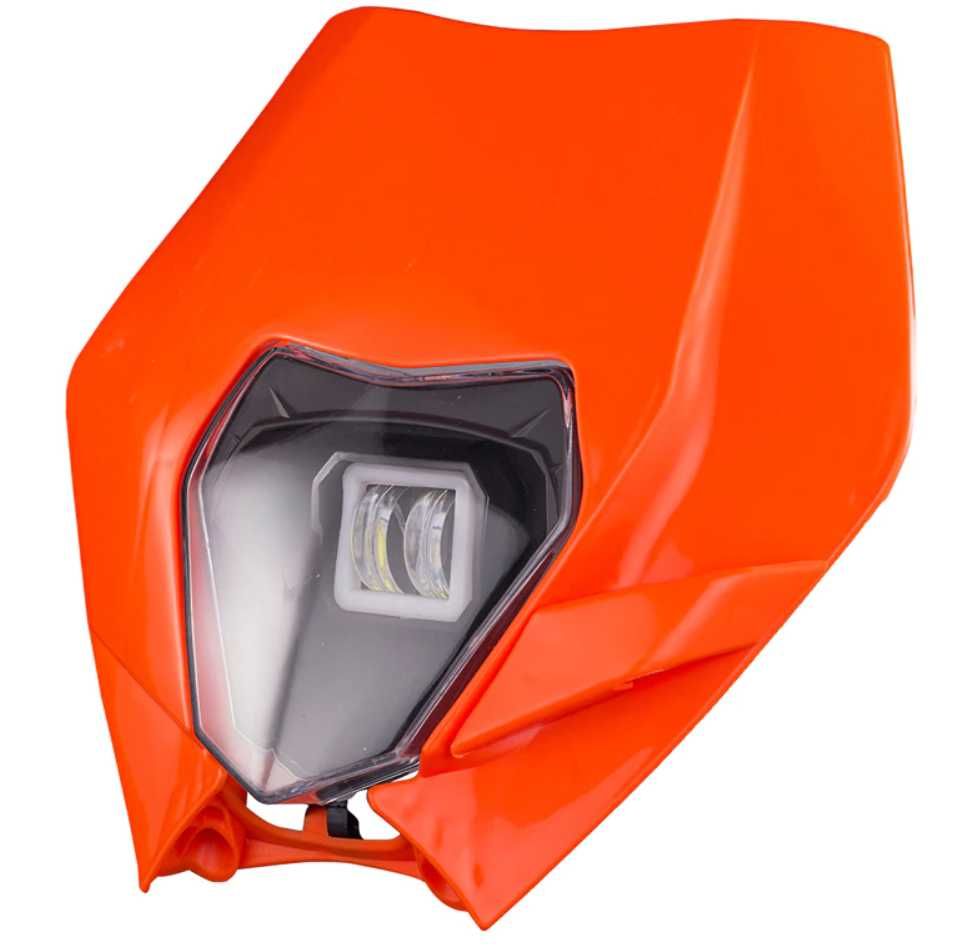 Lampa LED owiewka KTM EXC EXC-F XC 2010-13 biała/orange