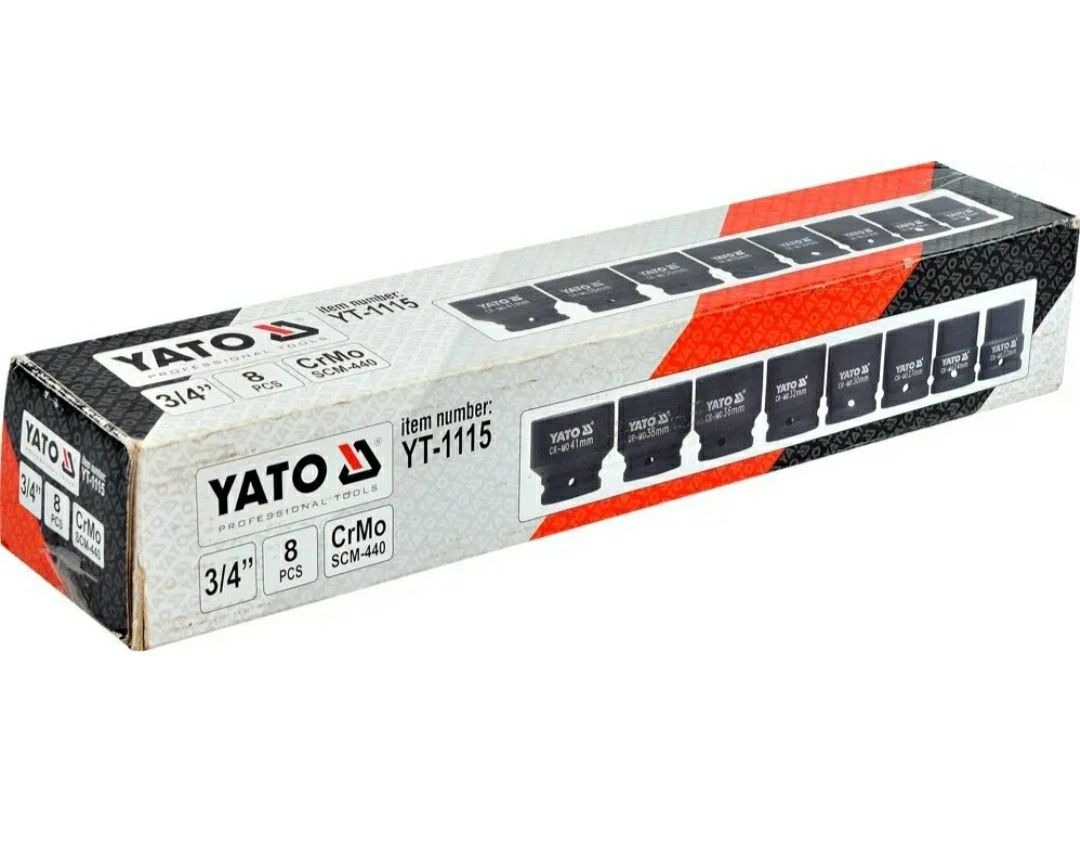 Набір головок ударних торцевих 3/4" YATO YT-1115

YATO YT-1054