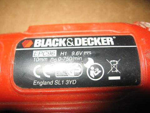 black decker epc96 wkrętarka z niemiec bez ładowarki sprawna