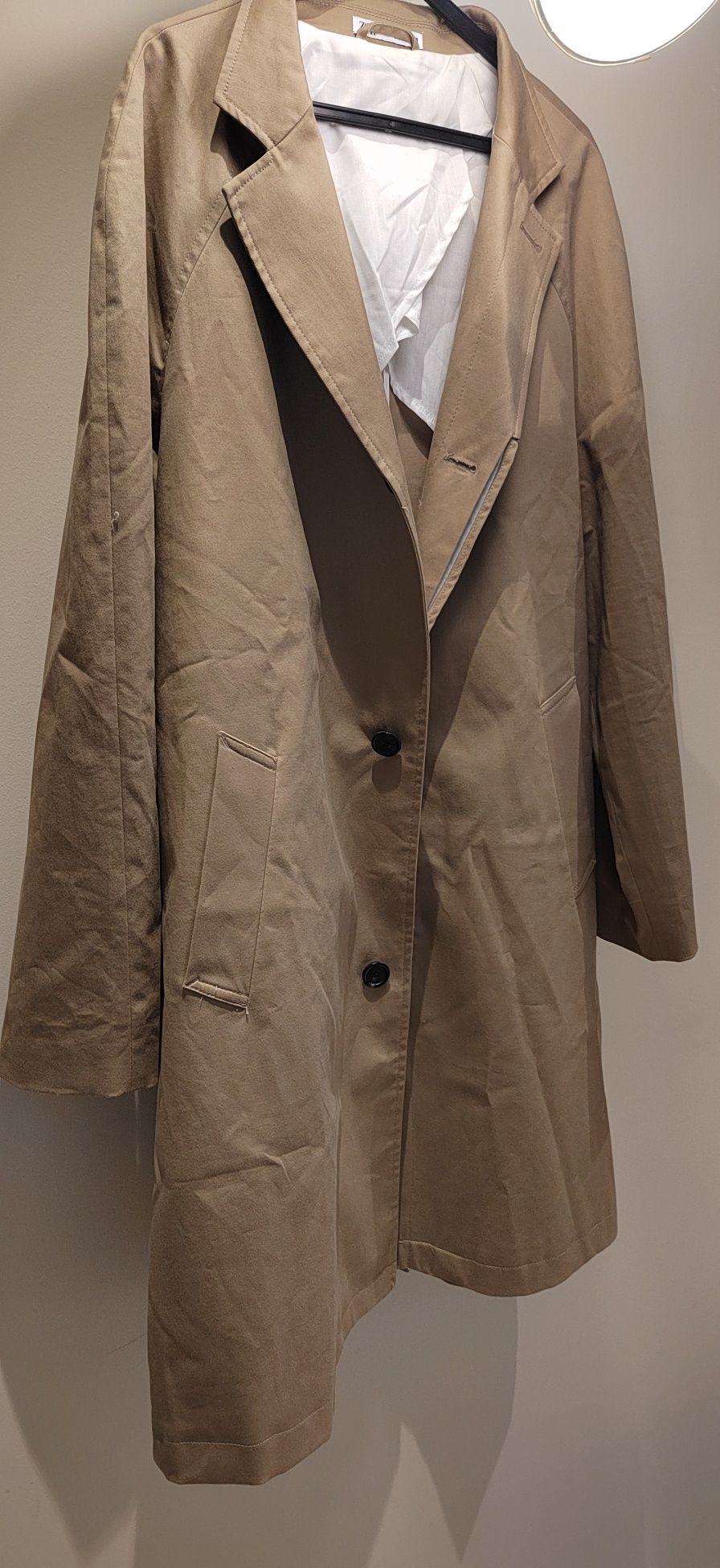 Trench gabardine Zara bege