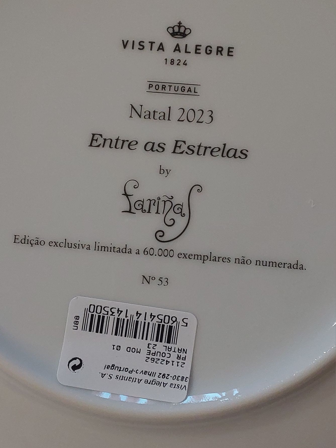 Prato Coleção Vista Alegre "Natal 2023"
