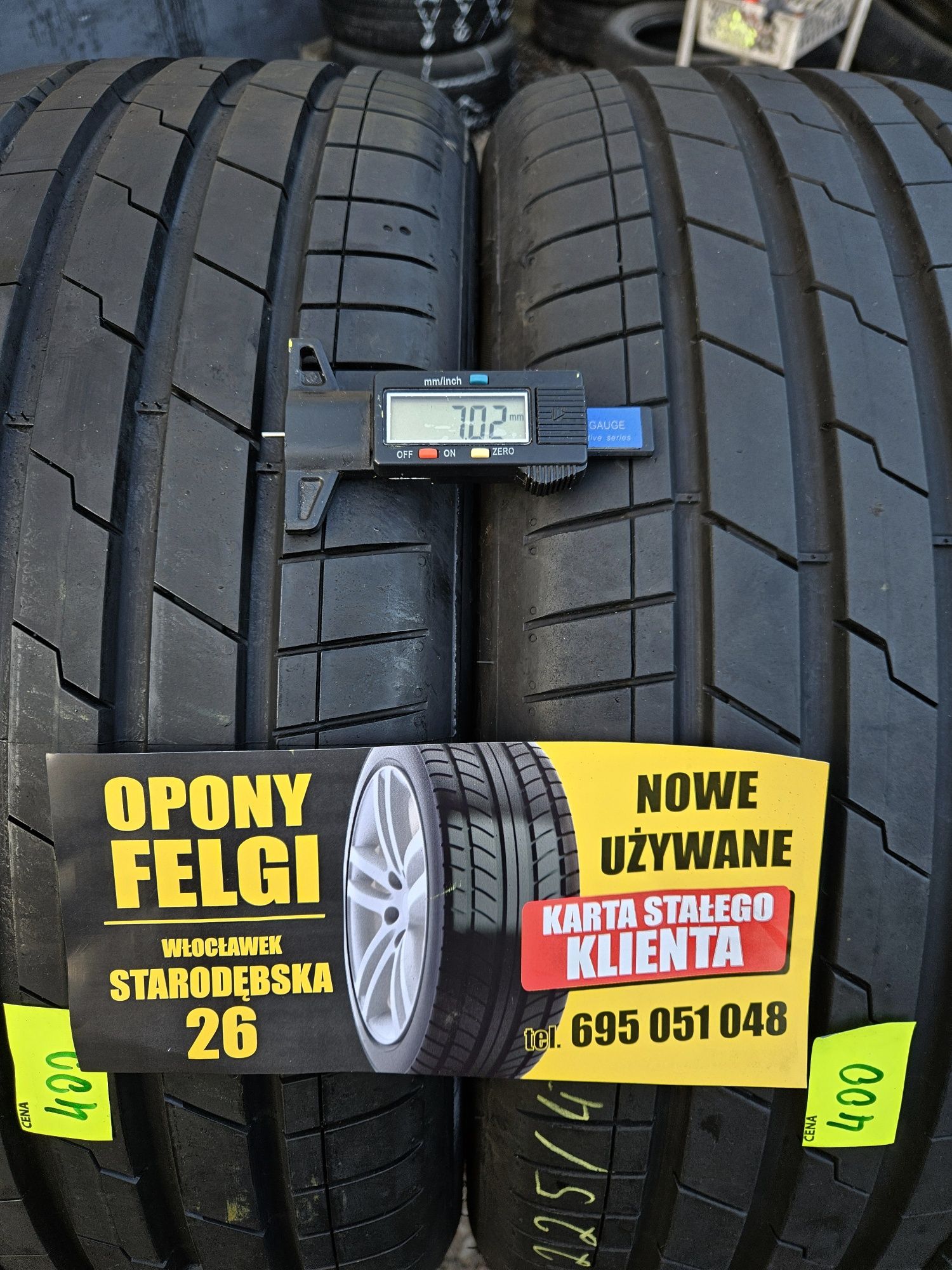 Jak nowe. Opony letnie 225/45/19 Hankook 1723r. Montaż gratis. Wysyłka