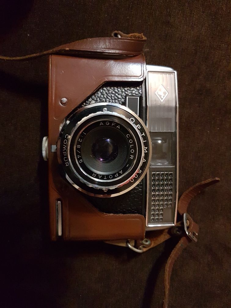 Aparat  kolekcjonerski zabytek Agfa Optima 500 compur