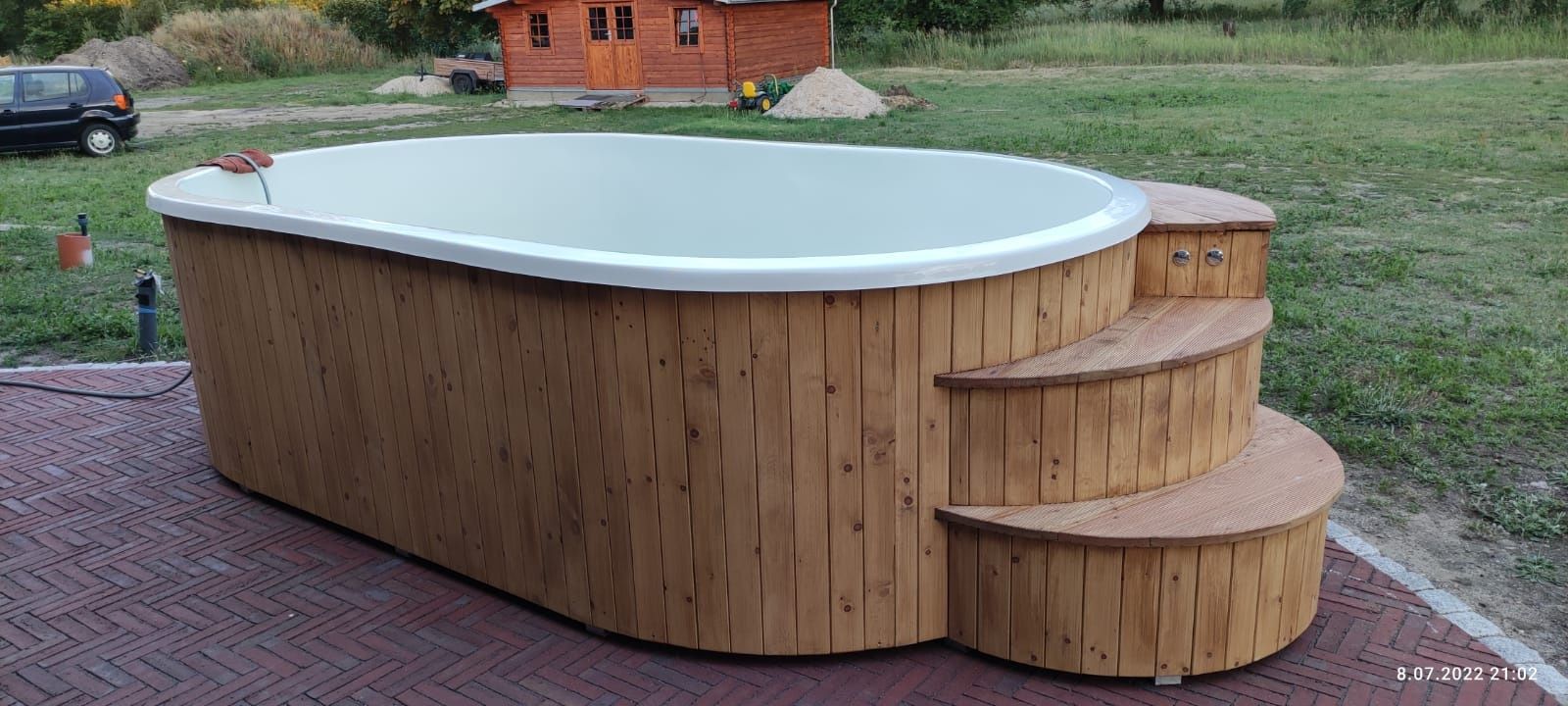 Basen poliestrowy balia gorąca beczka jacuzzi hot tub