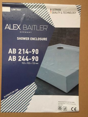 Душевой поддон ALEX BAITLER.  Размер  900мм - 900мм - 150мм.