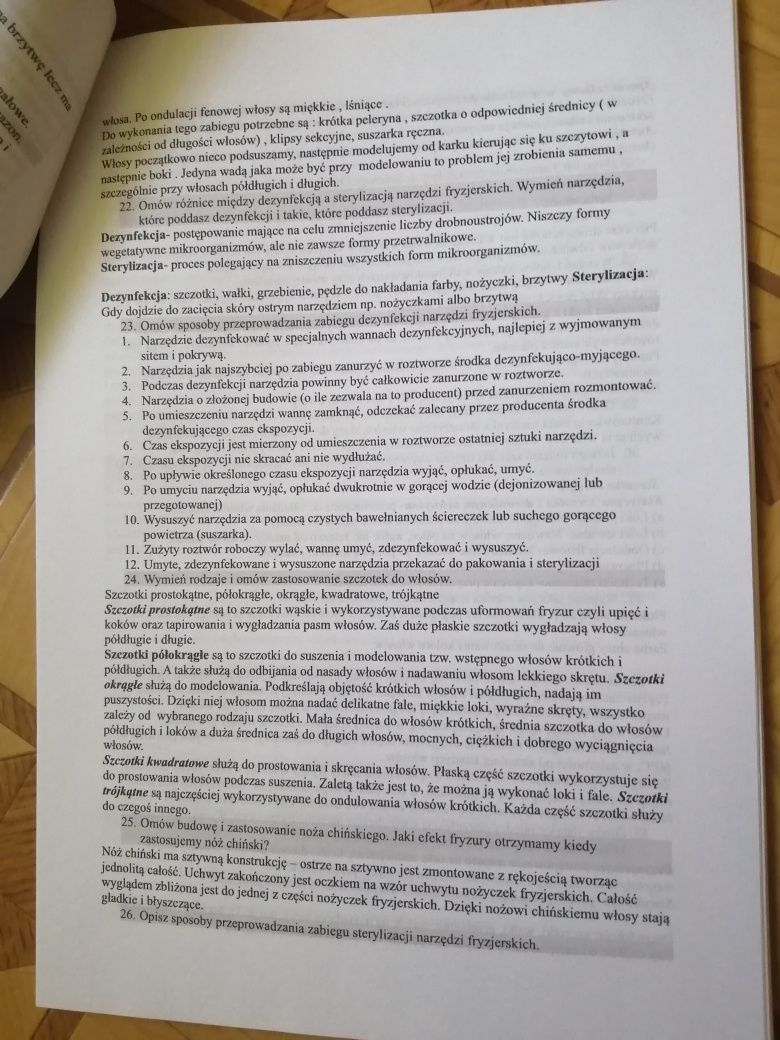 Egzamin mistrzowski/Czeladniczy- Fryzjer