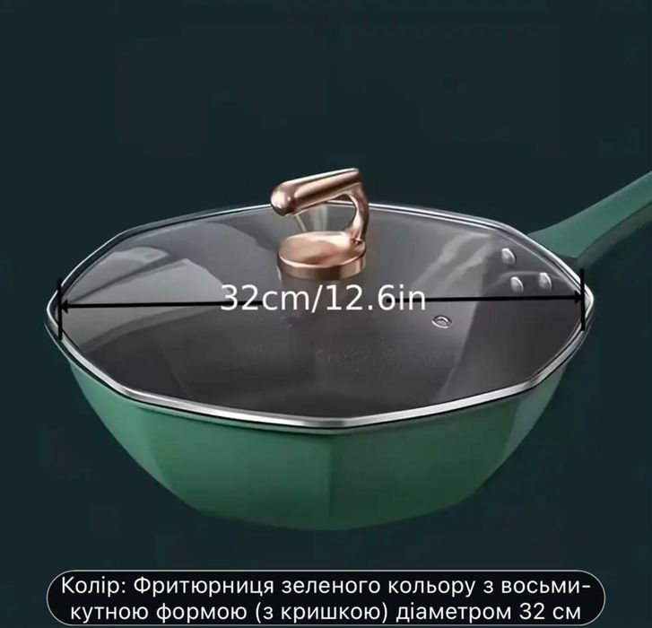 Сковорідка антипригарна 32 та 34 см