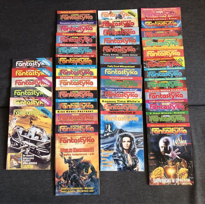 Nowa Fantastyka - 118 numerów - lata 1990 - 2001 (też pełne roczniki)