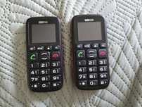 Dwa telefony Maxcom MM428BB dla seniora - czytaj opis!