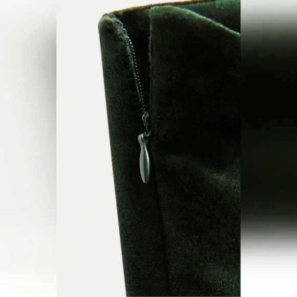 ZARA Luksusowa SUKIENKA aksamitna o kroju ołówkowym L