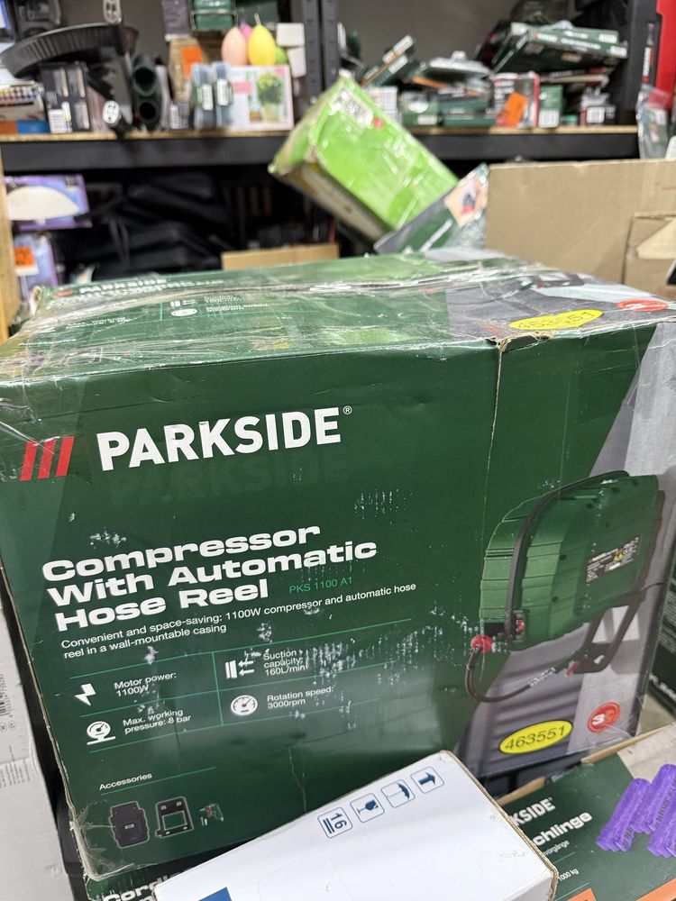 компрессор Parkside PKS 1100 A1 з автоматичним шлангом