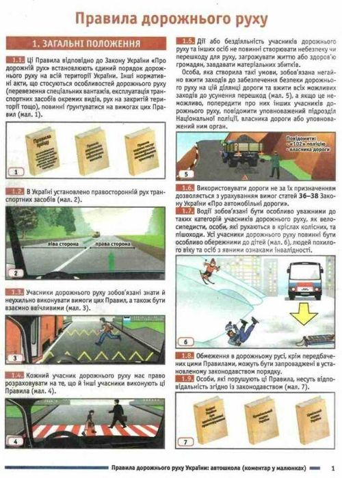 ПДР України 2025. Коментар в малюнках