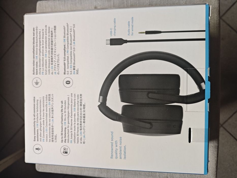 Навушники з мікрофоном Sennheiser HD 450 BT Black (508386)