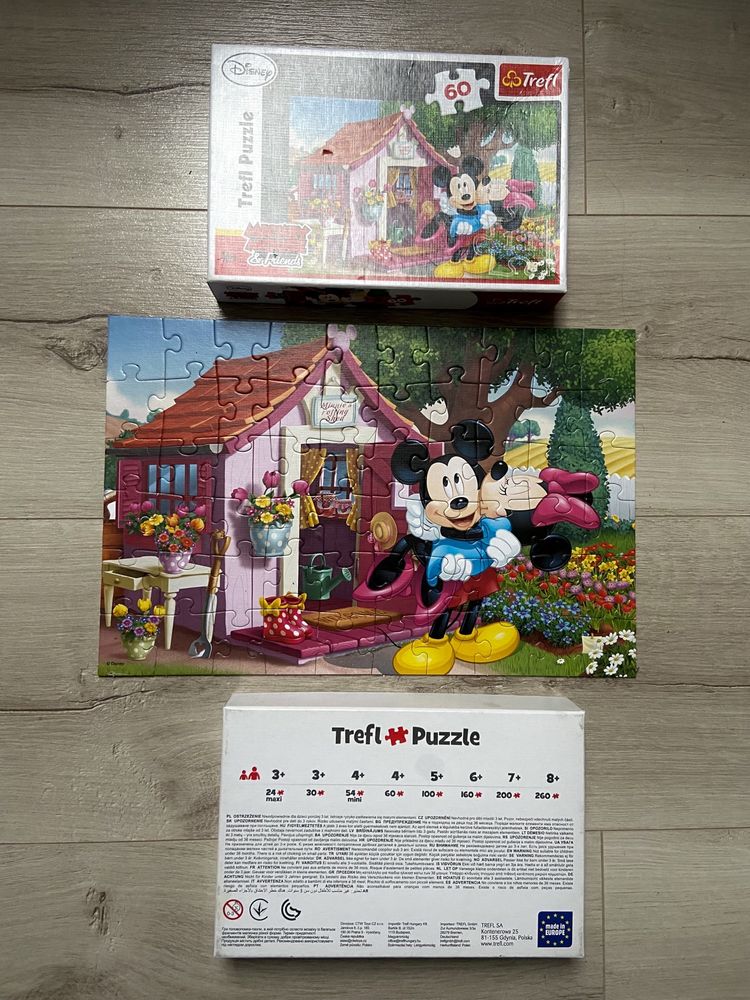 Puzzle myszka miki minnie 60