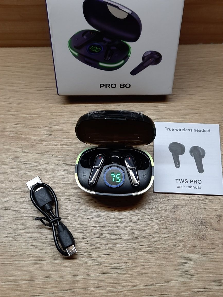 Навушники Bluetooth TWS PRO 80 NEW, нові