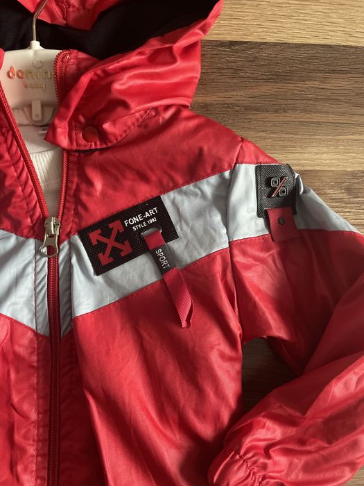 Kurtka wiosenna i bluzka z długim rękawem dla chłopca 12-18 m-cy nowe