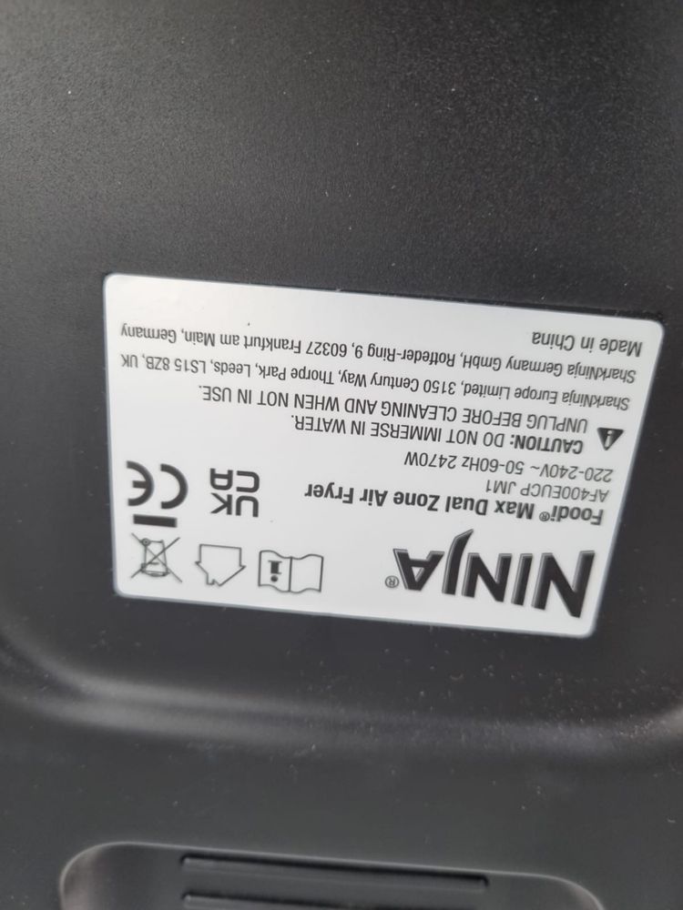 Ninja Foodi Max dual zone AF400EUCP frytkownica beztłuszczowa