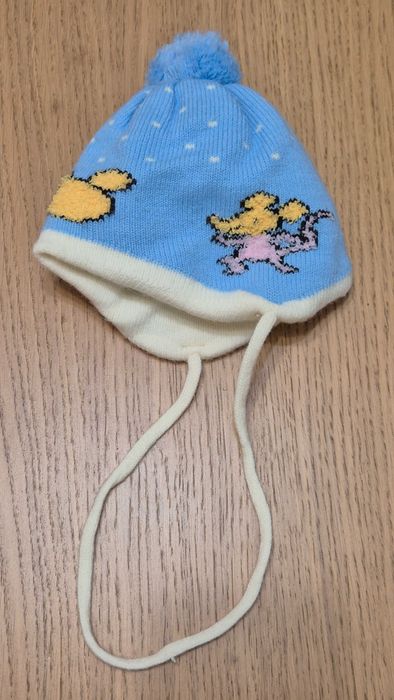 062 A czapka myszka nowa z metką rozm. 6-12 miesięcy 80