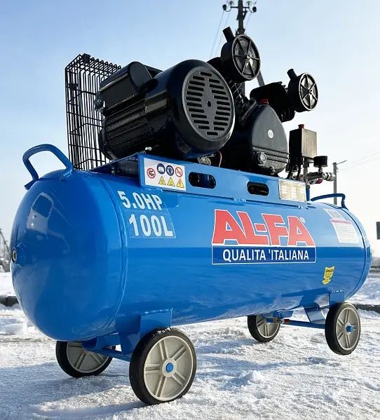 Компрессор масляный AL-FA 420-100 2.3 КВТ 100Л Масляный компрессор