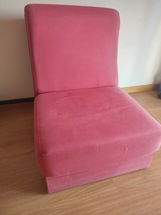 Sofá Cama um lugar Rosa