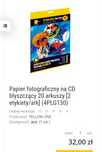 Papier fotograficzny na CD błyszczący plyty 20 arkuszy