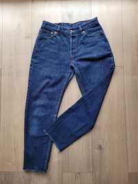 Spodnie jeansowe Levi's rozm. W 30 L 30 poszarpane na dole ciemny